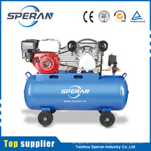 Best price 2 cylinder 100 litre piston industrial air compressors with gasoline engine